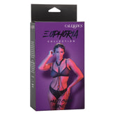 Euphoria Collection Multi Chain Harness with Black Vegan Leather and Velvet Interior, Adjustable Cross Back Design, One Size Womens Harnesses